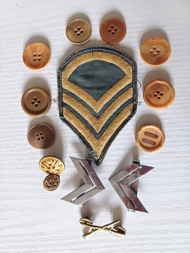 Ww2 lot insignes - us, boutons