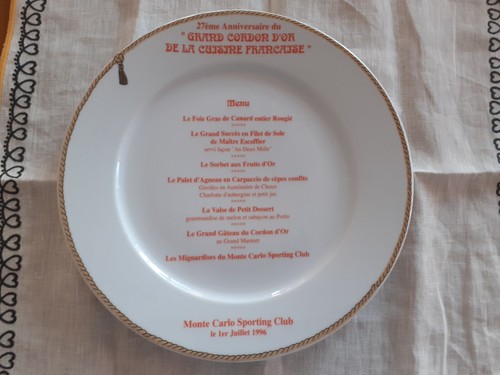 Assiette grand cordon - assiette, d'or