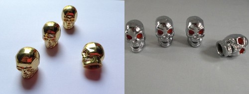 Bouchon argent dorée crâne - dorée,