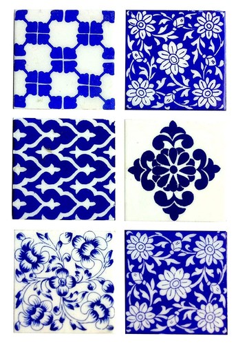 Set bleu poterie maison - de,