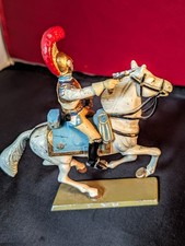 STARLUX - 2 - Cavalier Cuirassier au pistolet, Empire, cheval blanc, peint main