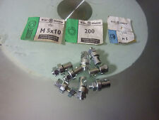 Vintage Bicycle 4 Eyelet Bolts Mudguards NOS zingué Biel NOS (2 pair )