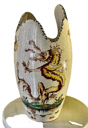 Vase craquelé chantourné - vase, ,chantourné