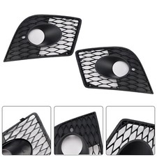 2PCS Front Bumper Fog Light Cover Grille Grill Pour Seat Leon Cupra 2005-2012