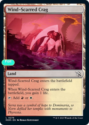 Wind scarred crag foil - crag, mom