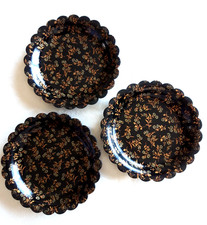 3 DESSOUS DE CARAFE PAPIER MACHE XIXème Napoléon III