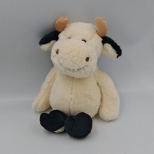 Doudou vache noir blanche