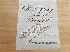 étiquette vin Chateau Lafleur
