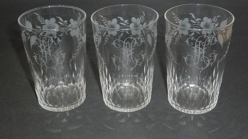 Verres gobelet ancien en - 3,