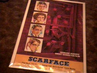 Scarface 27x41 rolled movie - scarface,