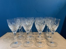 CRISTAL ST LOUIS 12 VERRES À EAU MODÈLE CHANTILLY Hauteur 18,5 Cm