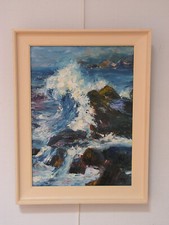 TABLEAU    huile sur toile au