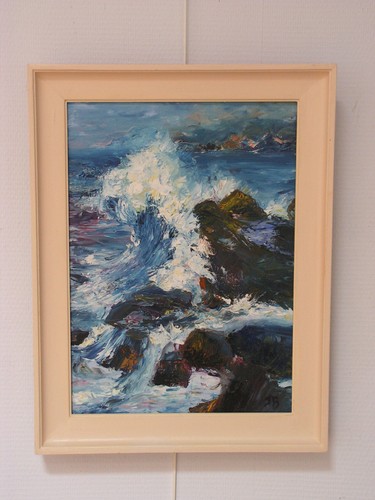 Tableau huile sur - ,
