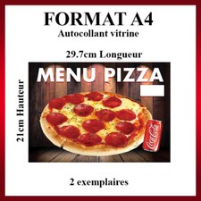 Menu Pizza Italienne Adhésif