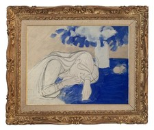 YVES GANNE (1935-2019) ELEVE DE FERNAND LEGER - JEUNE FEMME ENDORMIE (18)