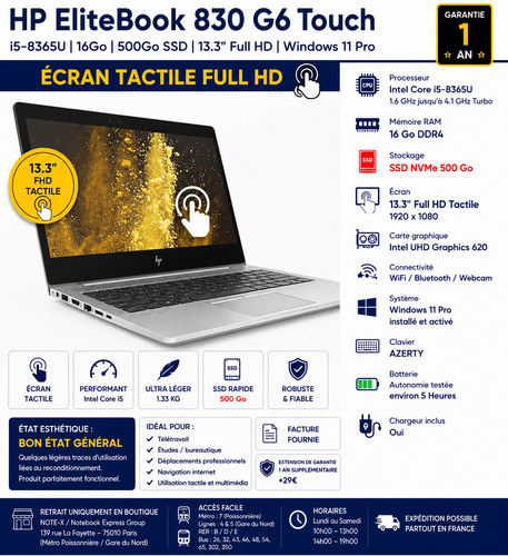 Elitebook 830 g6 touch - 💻, hp
