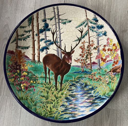 Beau plat faïence emaux - beau,