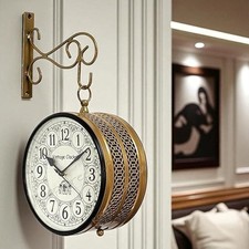 Ancienne horloge murale double