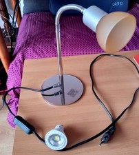 Occasion Lampe de Bureau Flexible en Métal et en Verre Ampoule Led Type GU10