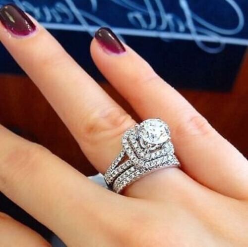 Bague mariage moissanite - mariage,