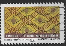 2011. Tissus du monde. 1er empire -Motifs sur tissu français. N°523.