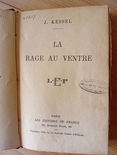 Rage ventre joseph - la,