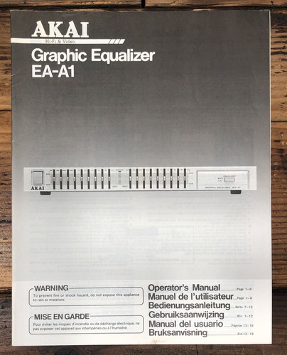 Akai graphic equalizer - akai, ea-a1