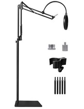 Bras Micro de Sol Pied et Support pour Blue Yeti Shure SM7B MV7 HyperX QuadCa...