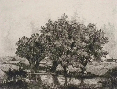 Jules dupre une saulaie - jules,