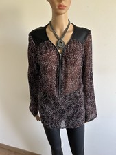 Blouse imprimée à manches longues Jacqueline Riu taille 40 comme neuve 