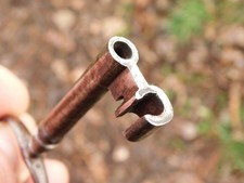 86mm Ancienne Clé à canon creux,Fer Forgé XVIII,Clef creuse,cadenas,serrure,Key