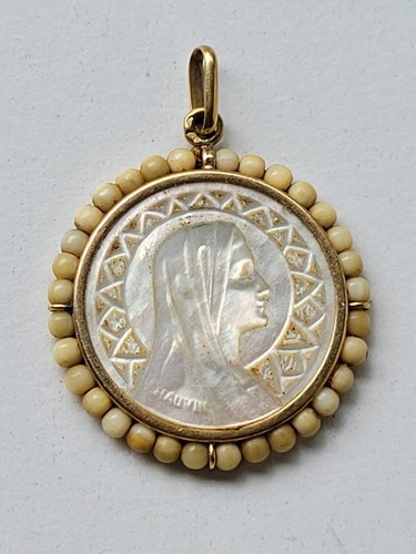 Medaillon vierge or - de,