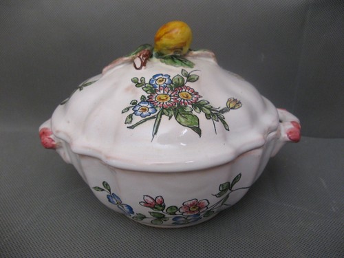 2819 petite soupière faience - soupière,