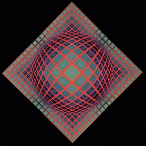 Victor vasarely offset 1971 - offset,