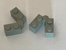 2 x LEGO OldGray hinge brick