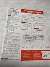 Fiche technique automobile Citroën Dyane 6 35cv moteur M28  édition de 1971