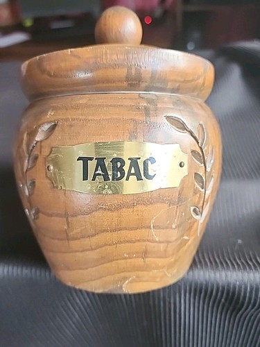 Ancienne boîte bois tourné - boîte,
