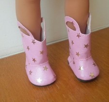 Chaussure botte rose etoile - rose,