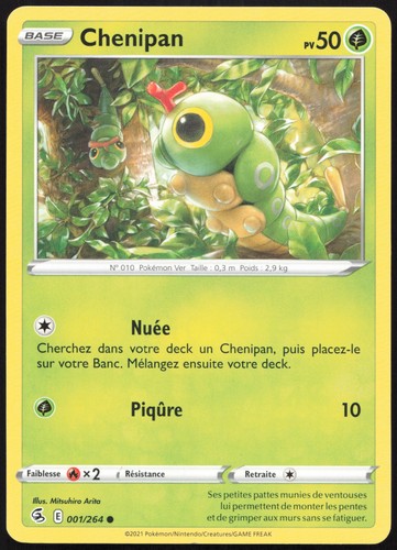 Carte pokémon chenipan - carte,