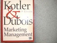 Marketing management Kotler, Philip and Dubois, Bernard