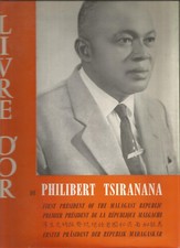 Livre d'or de Philibert Tsiranana, président de la république malgache.