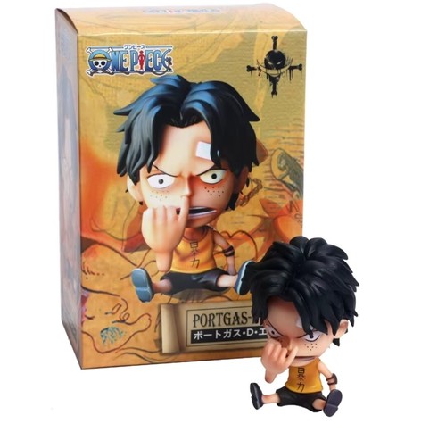 Figurine one piece ace 8cm - figurine,