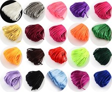 20m Fil Nylon Satiné 2mm, Cordon Polyester Couleur au Choix, Creation Bijoux 