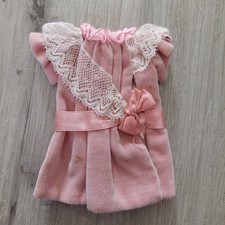 ROBE ROSE POUPEE ANCIENNE BRU