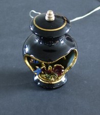 Lampe veilleuse aquarium coquillage Ceroc Monaco noire et dorée