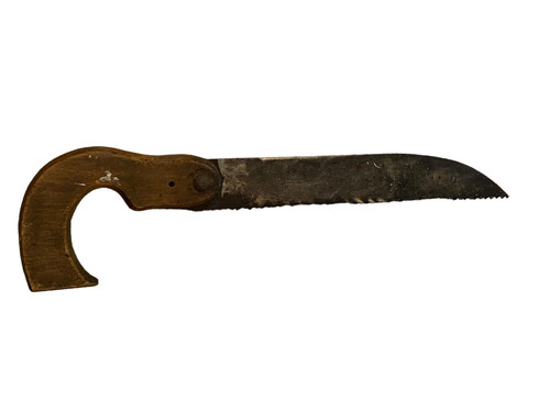 Ancienne scie bois main - bois, a