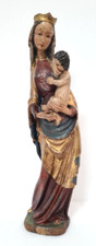 vierge à l'enfant bois polychrome, art religieux