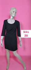 Ikks Taille 38   ? Superbe robe doublée noire manches 3/4