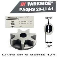 PIGNON adaptable 6 Dents