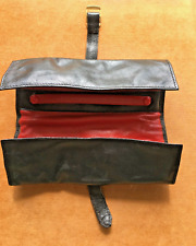 Portefeuille femme Lancel Paris Noir et Rouge garniture cuir de veau